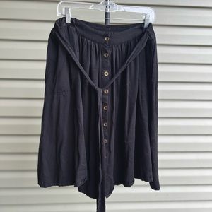 ModCloth Black Button Down Skirt | 1X